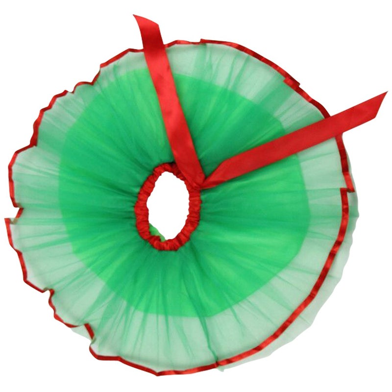 Jastore Girls Layered Party Birthday Tutu Skirt Dance Princess Ballet Dress Green Bowknot for 2-8 Years - Image 2